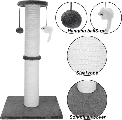 Heavy Duty Cat Scratching Post – Tall Indoor Tower - Trenduff