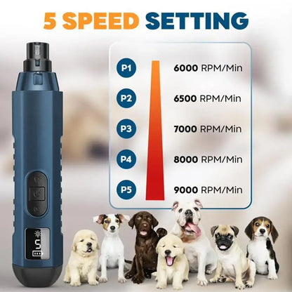 Professional Pet Nail Grinder – Safe & Stress-Free Paw Trimming