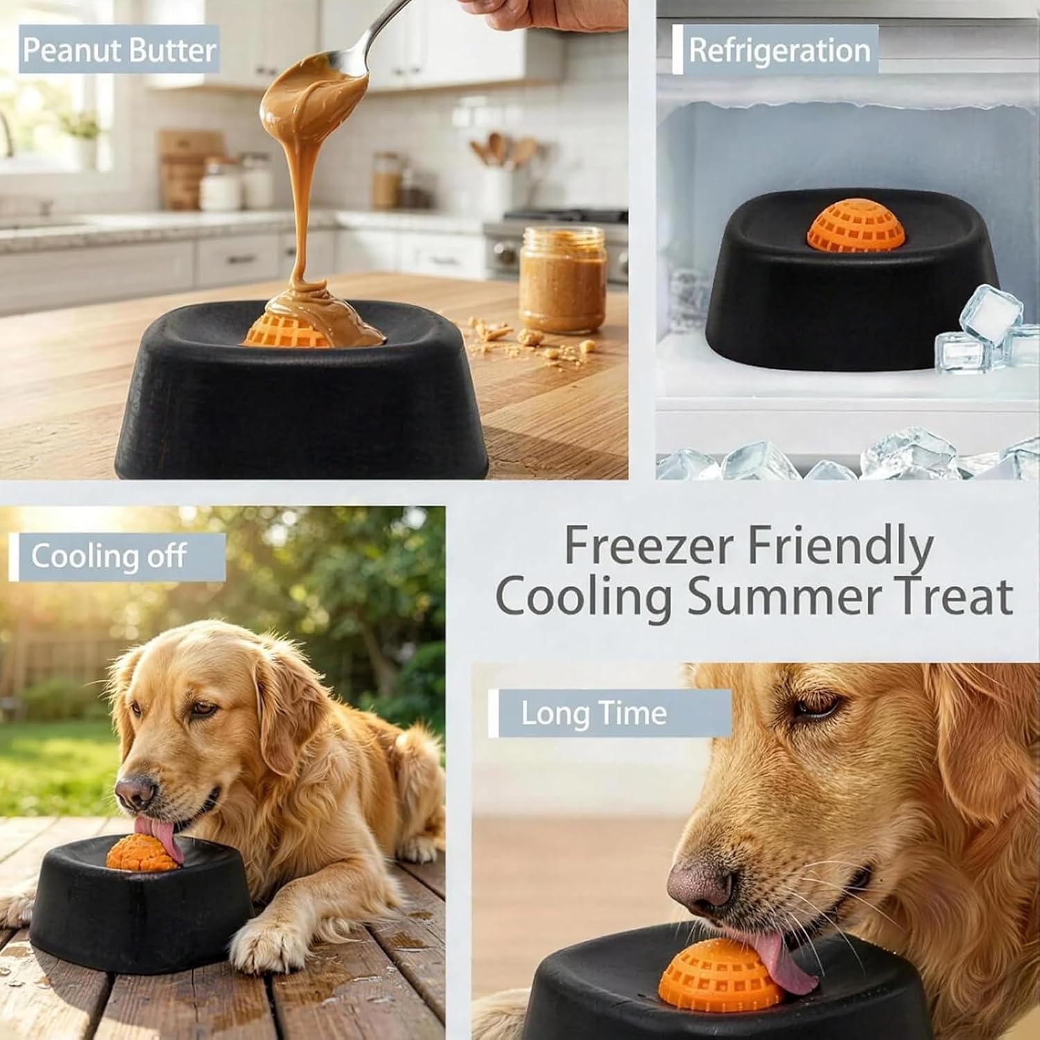 Slow Feeder Dog Bowl – Spill Resistant Lick Mat Puzzle Toy - Trenduff
