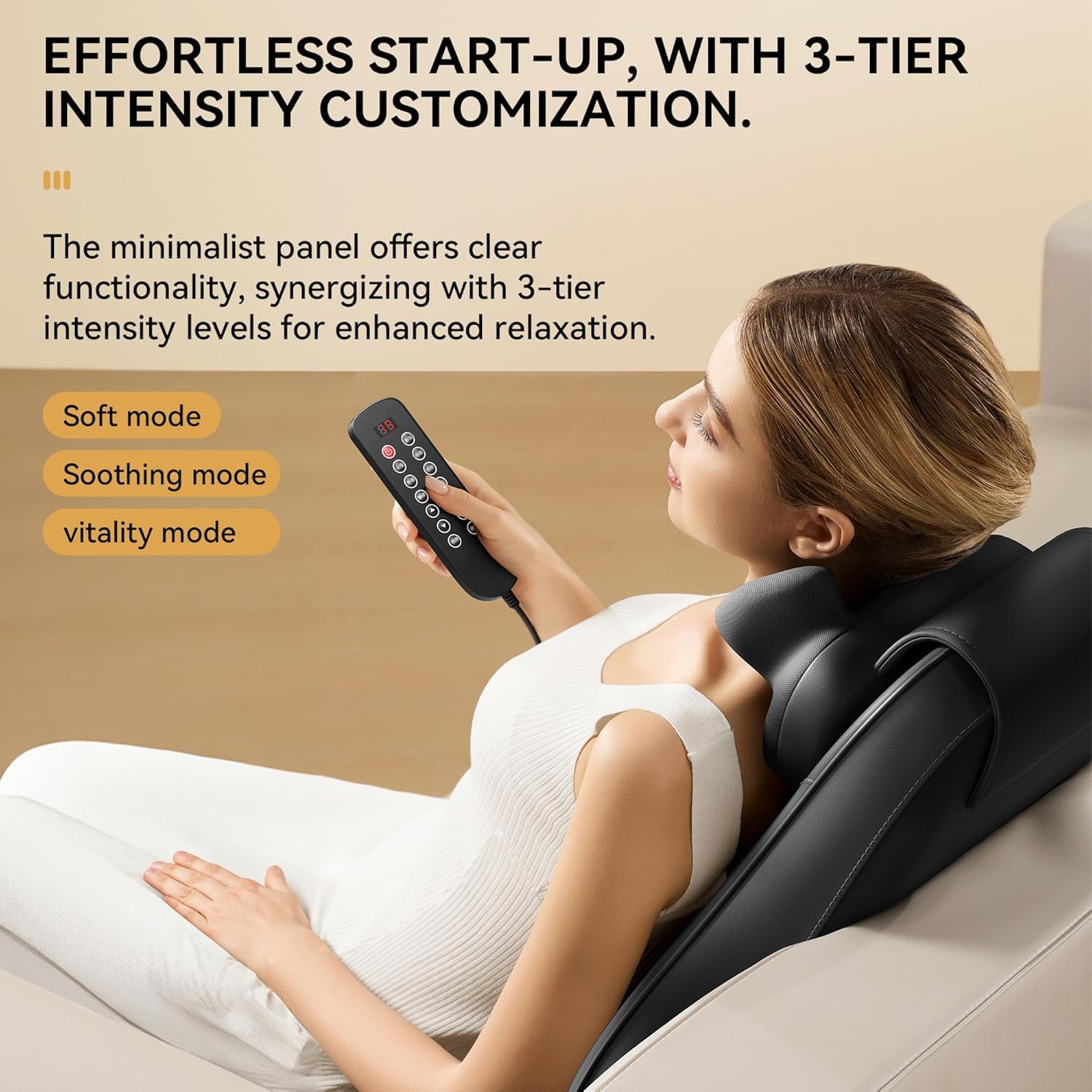 Shiatsu Neck & Back Massager Chair Pad with Heat for Home & Office - Trenduff