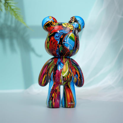 Resin Bear Statue Decor – Modern Animal Sculpture for Home - Trenduff