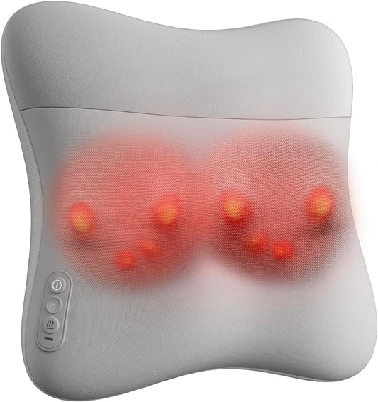 Cordless Back & Neck Massager – Deep 4D Kneading with Heat
