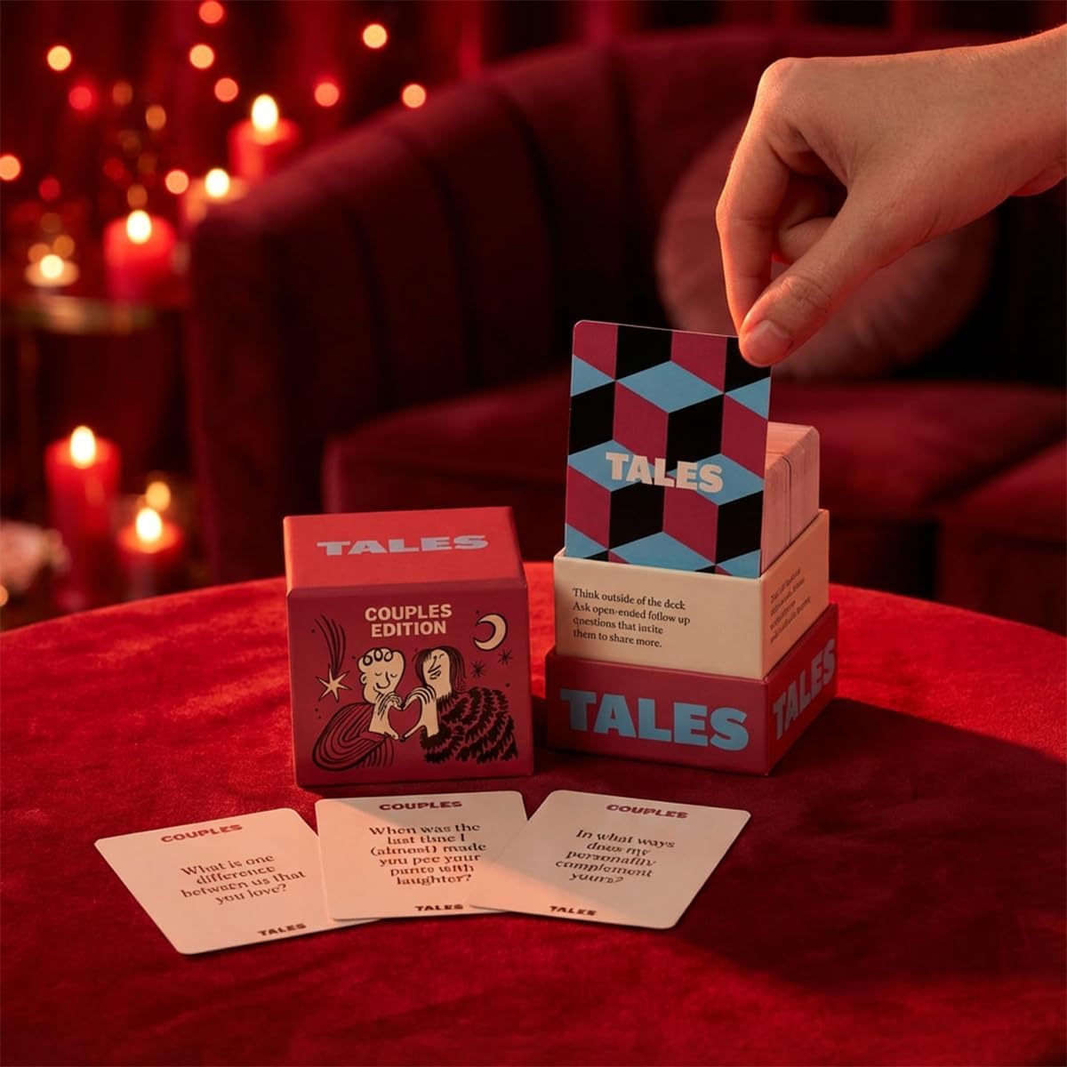 Couples Conversation Starter Cards – Deep Connection Date Night Game - Trenduff