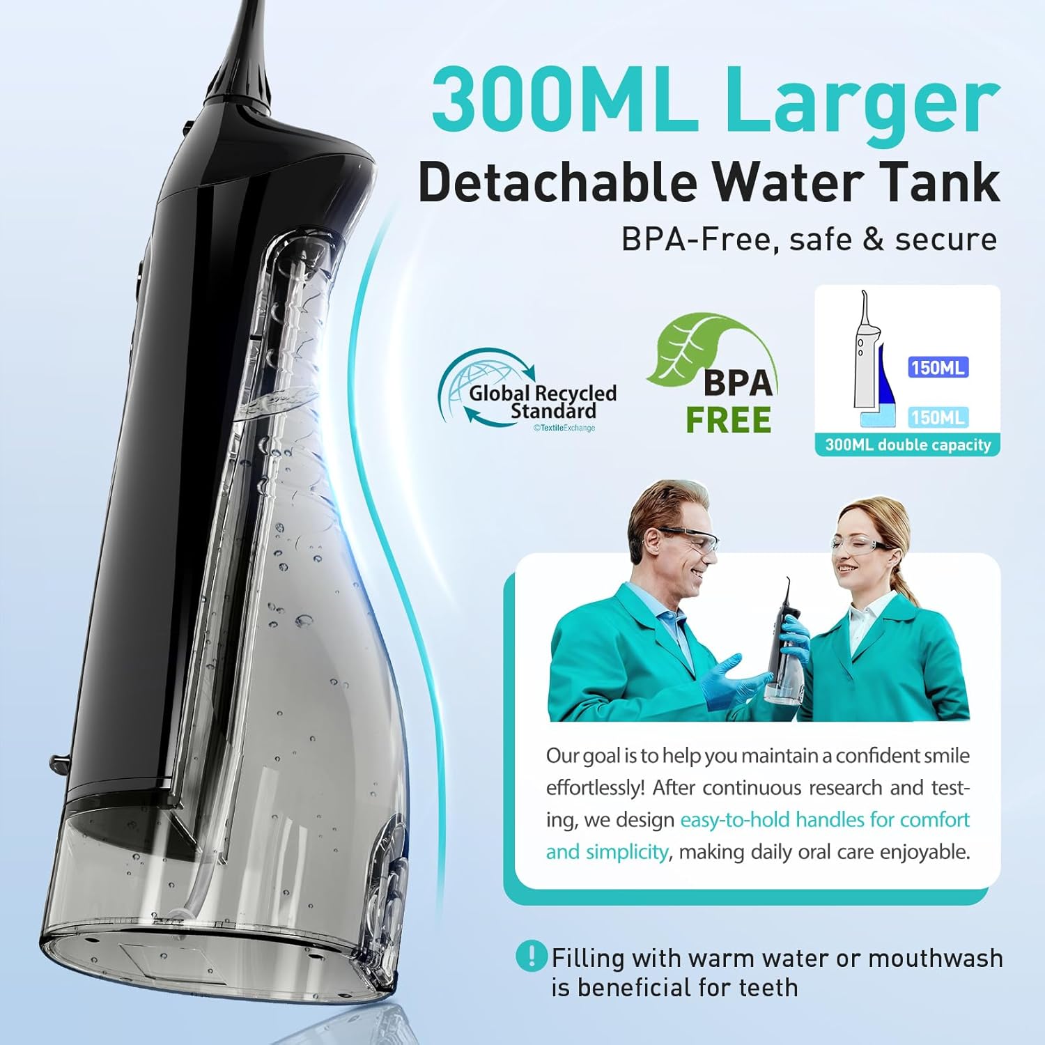 Water Dental Flosser – Cordless Oral Irrigator for Deep Teeth Cleaning - Trenduff