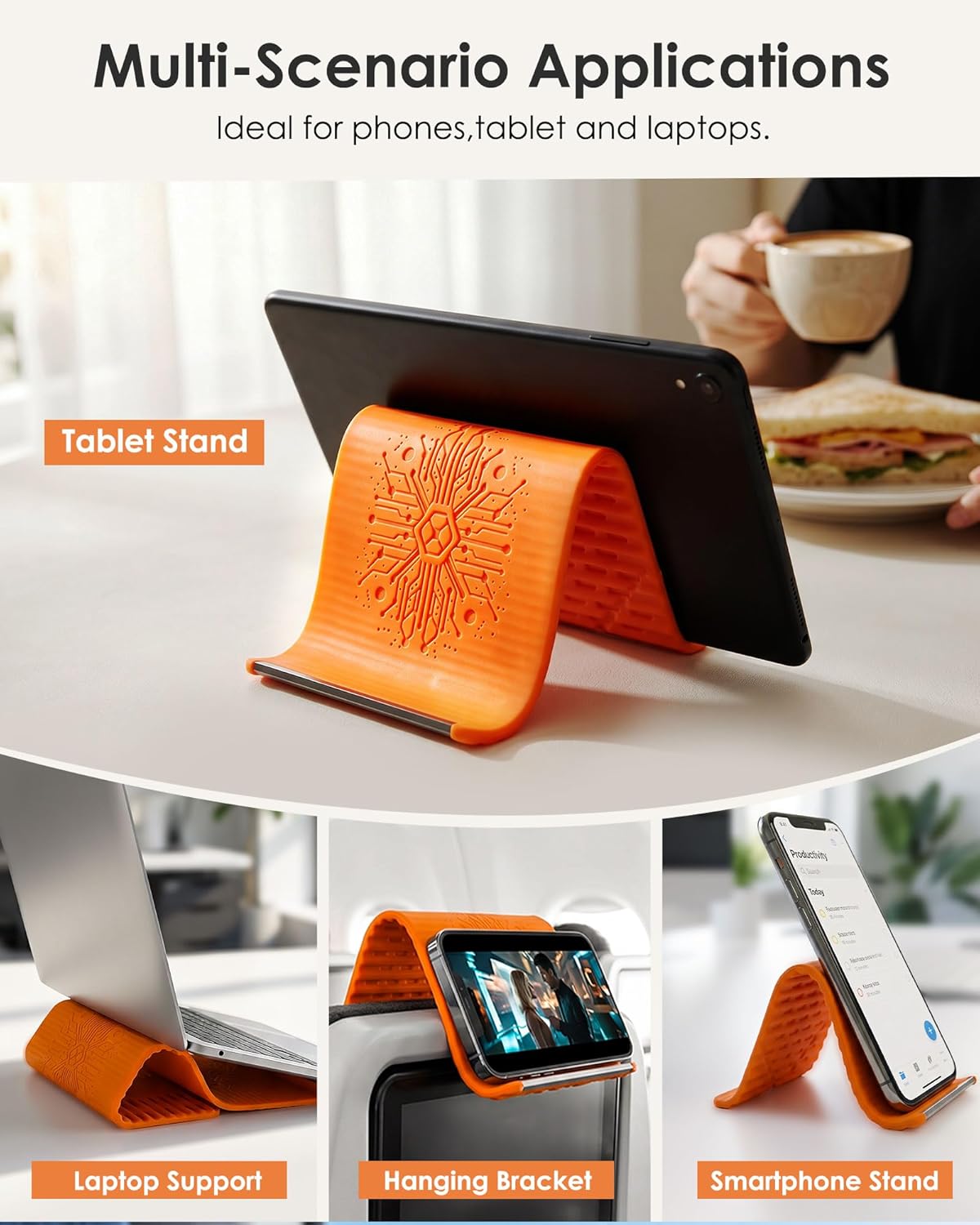 Portable Foldable Phone Holder – Flexible 360° Silicone Travel Stand