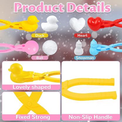 Snowball Maker 4 Pack – Fun Winter Snow Toys with Handle - Trenduff