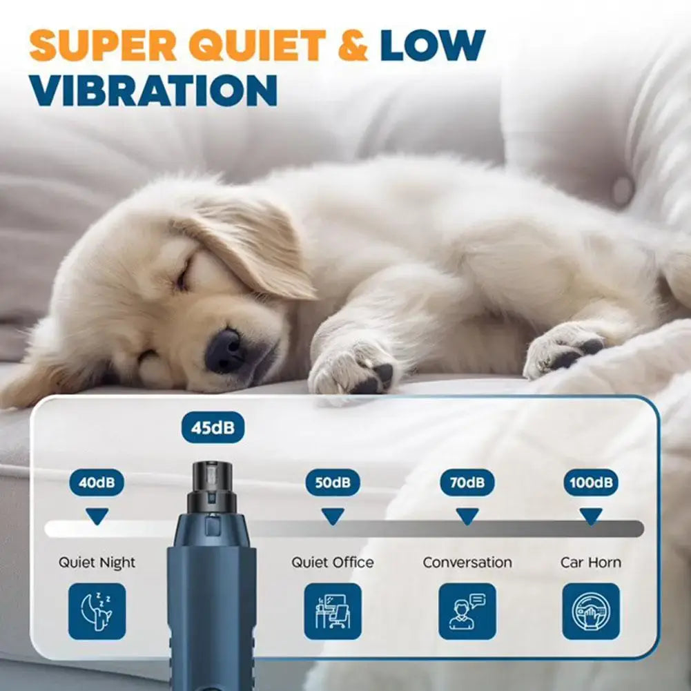Professional Pet Nail Grinder – Safe & Stress-Free Paw Trimming