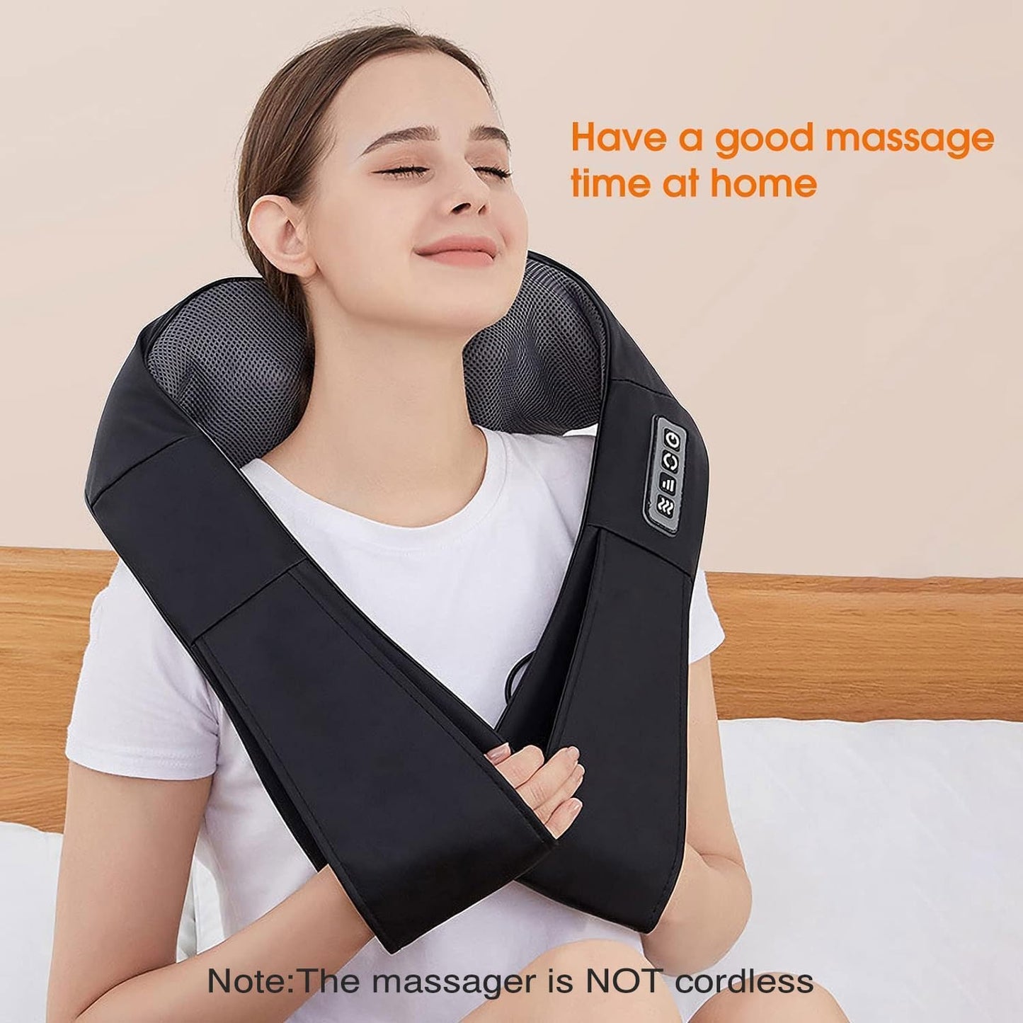 Back & Neck Massager Pillow – Deep Kneading Massage with Heat
