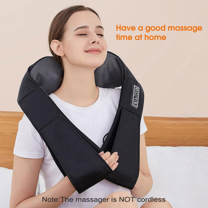 Back & Neck Massager Pillow – Deep Kneading Massage with Heat