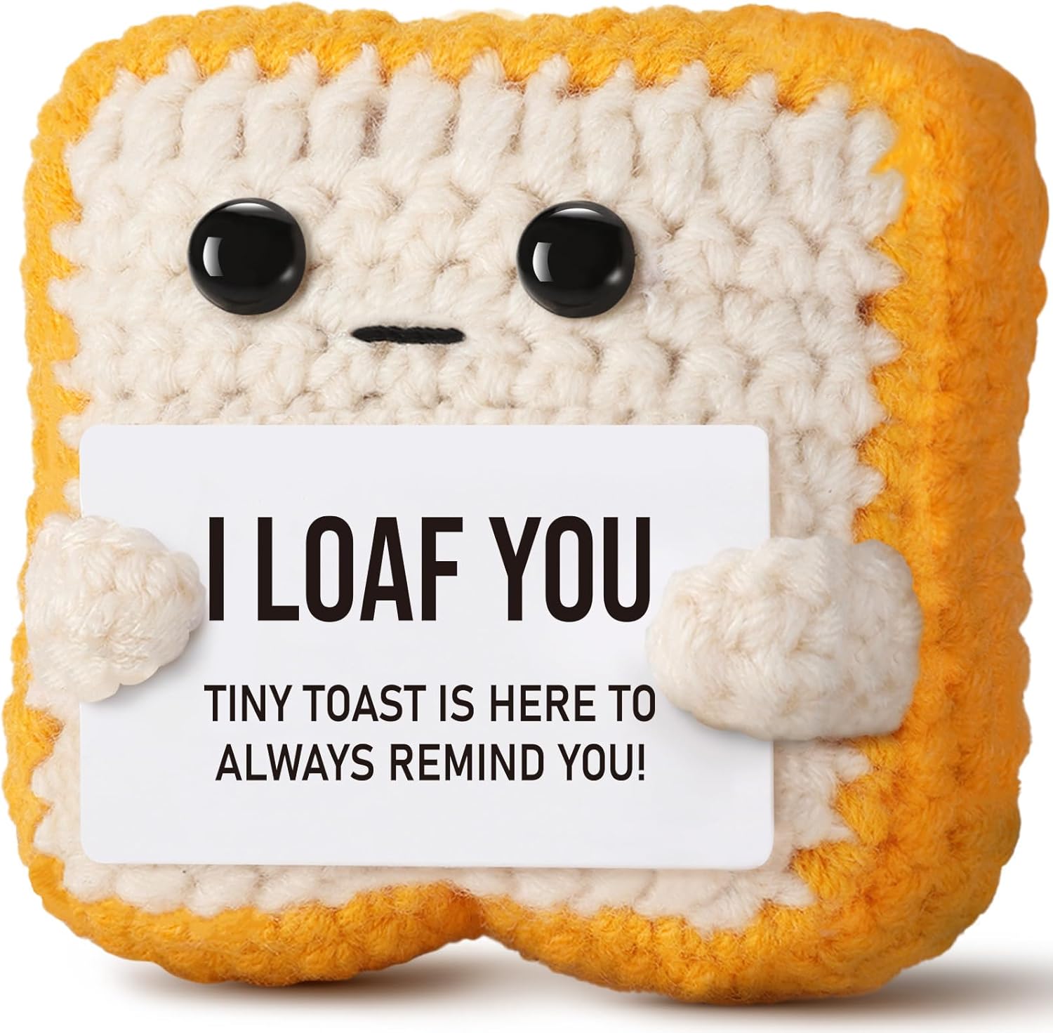 Crochet Toast “I Loaf You” – Funny Romantic Gift for Couples - Trenduff