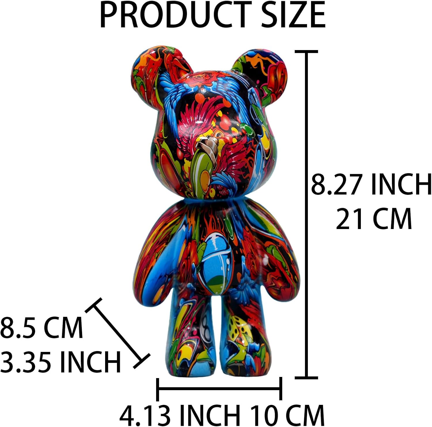 Resin Bear Statue Decor – Modern Animal Sculpture for Home - Trenduff