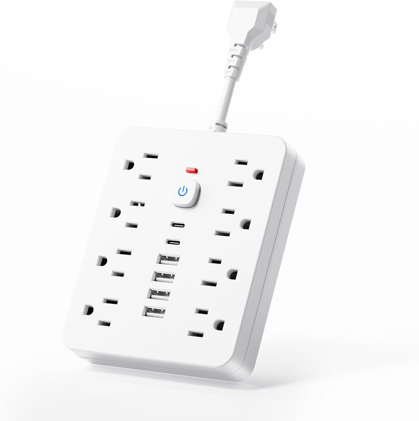 Surge Protector Power Strip with USB Ports – Compact Outlet Extender - Trenduff