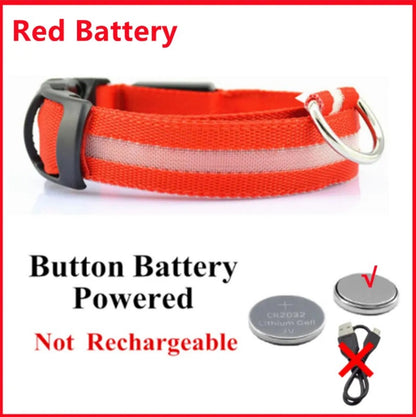 Electronic Pet LED Dog Collar – Rechargeable Safety Collar for Dogs - Trenduff