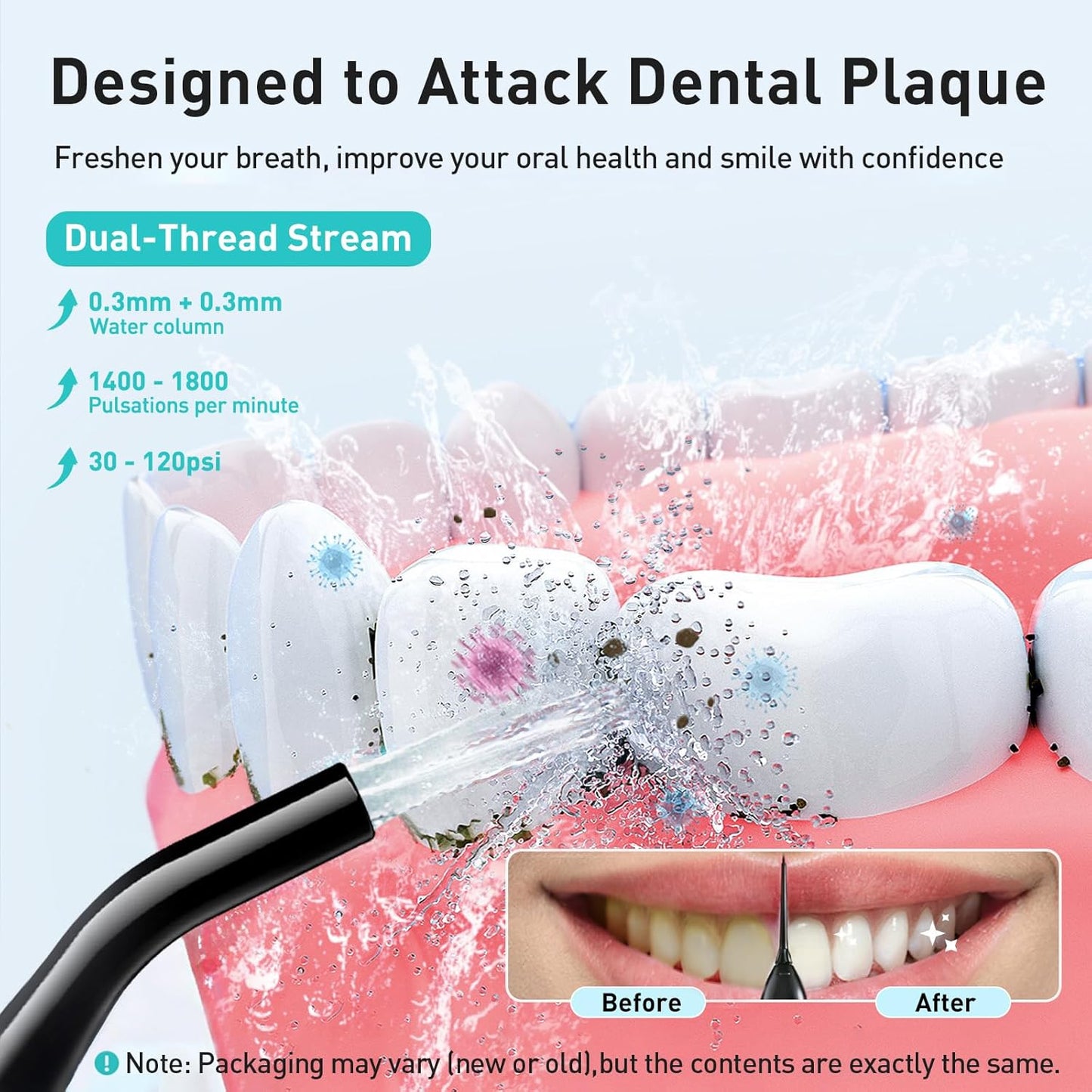 Water Dental Flosser – Cordless Oral Irrigator for Deep Teeth Cleaning - Trenduff
