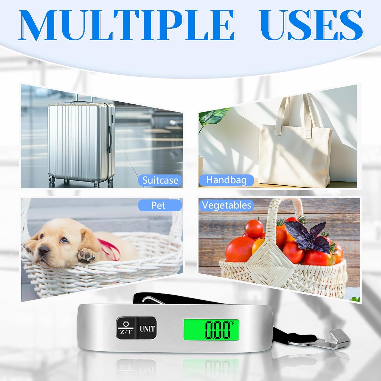 Digital Luggage Scale – Accurate Travel Weight Scale with LED Display - Trenduff