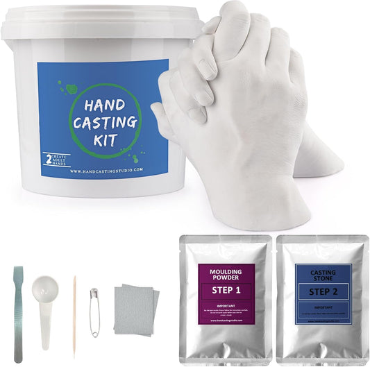 Hands Casting Kit for Couples – DIY Plaster Hand Mold for Memories - Trenduff