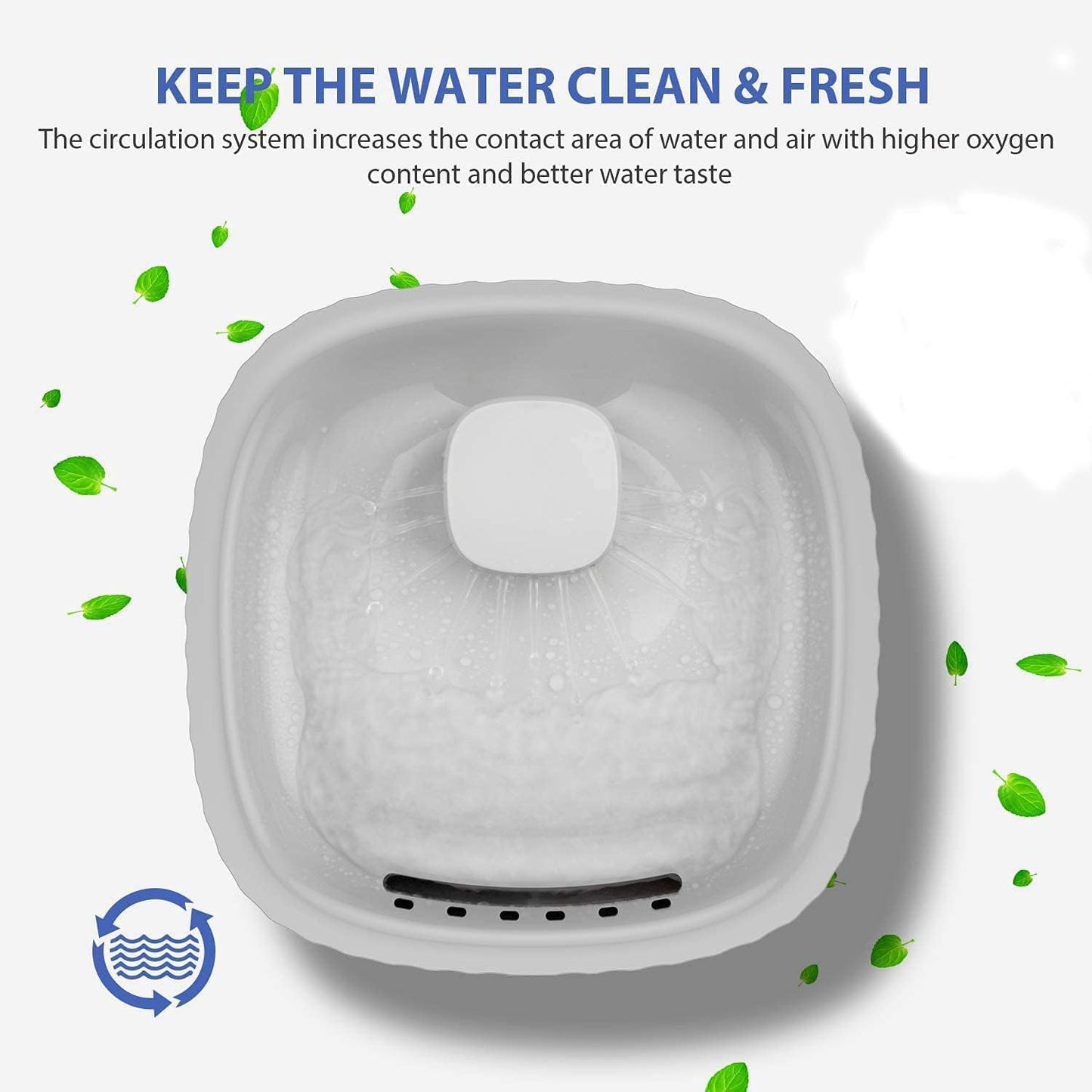 Cat Water Fountain – Automatic Flow Pet Feeder Bowl - Trenduff