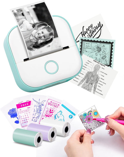 Mini Sticker Printer – Portable Thermal Bluetooth Printer for School & Home - Trenduff