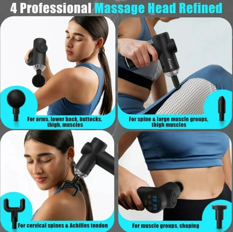 Portable Mini Massage Gun – Deep Tissue Muscle Relief Tool - Trenduff