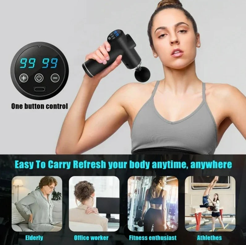 Portable Mini Massage Gun – Deep Tissue Muscle Relief Tool - Trenduff
