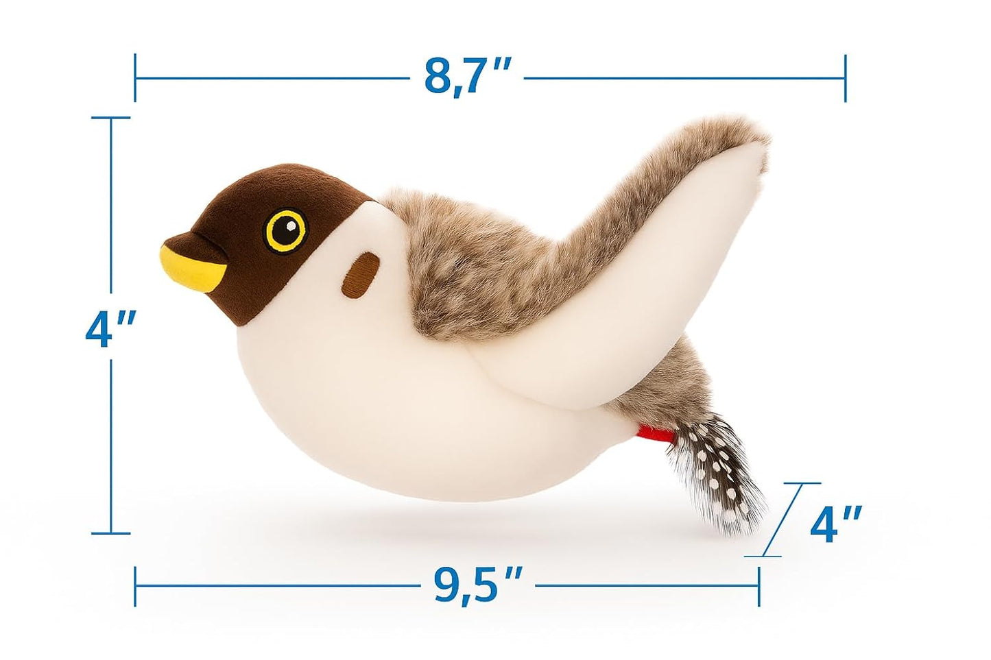 Interactive Flying Bird Cat Toy – Chirping Flapping Sparrow